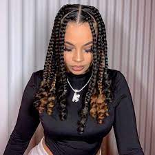 Among all other braided hairstyles, box braids provide us with the ultimate flexibility, smartness, confidence, and glamour. Girl Box Braids Braids Hairstyles 2021 Novocom Top