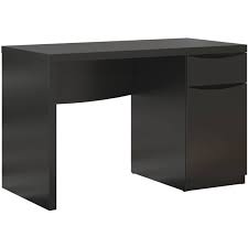 It has a durable top surface and a pair of shelves for storing documents, peripherals and other items, while the dark finish will coordinate with your decor and other furnishings easily. Bush Furniture Avalon Collection Classic Black Computer Desk Walmart Com Walmart Com