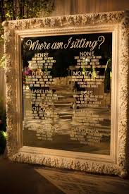 Etched Glass Seating Chart On Mirror Classy Is This What
