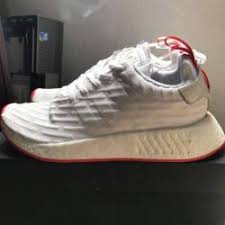 Some of the best nmd releases have come when adidas experiments with the design on the primeknit. Buy Adidas Nmd R2 White Red Kixify Marketplace