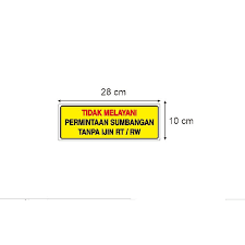 Paket hotspot sistem voucher rt rw net 3 km omni mimo 13 dbi 360 derajat mikrotik 0. Stiker Vinyl Tidak Melayani Permintaan Sumbangan Tanpa Ijin Rt Rw Informasi Himbauan Toko Usaha Shopee Indonesia