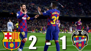 With levante at the safe distance from any relegation problems, they are playing their games in a relaxed mode. Barcelona Vs Levante 2 1 La Liga Match Review Youtube