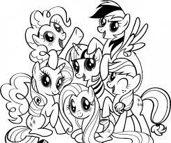 Coloriage La Famille Des Poneys Dessin Gratuit A Imprimer