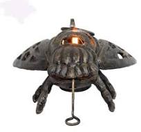 Sculpturen Standbeelden Smeedijzeren Insect Gouden Cicade Opknoping Wind  Lantaarn Kandelaar Bruiloft Decoratie : Amazon.nl: Wonen & keuken