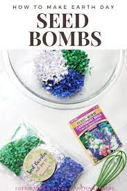 How To Make Earth Day Seed Bombs A Cotton Kandi Life Earth Day How To Make Earth Seed Bombs