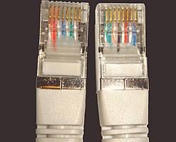 The null modem cable with full handshaking does not permit the older way of flow control to take place. Crossover Cable Wikipedia