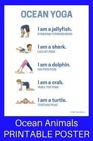 Learn About Ocean Animals Through Yoga Poses Inspired By Commotion In The Ocean By Giles Andreae Download Your Oc Childrens Yoga Yoga For Kids Kids Yoga Poses