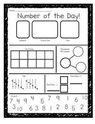 Number Of The Day Daily Number Practice Preschool Math Math School Homeschool Math