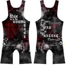 Psalm144 1 Black Wrestling Singlet With Crosses Youth Kids Men All Sz By 4time Wrestling Singlet Wrestling Clothes Mma Clothing