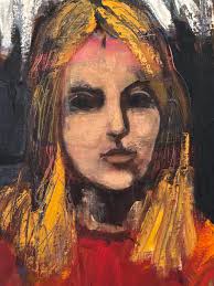 Original RUTH FORBES LITWIN Painting Abstract Women Portraits 40”x30”