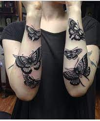 14 Of The Bold Dark Butterfly Tattoos On Arm Butterfly Tattoos On Arm Moth Tattoo Butterfly Tattoo
