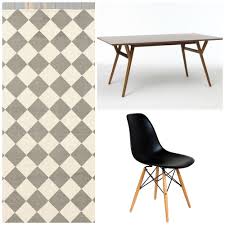 Black And White Checkered Dining Chairs Gray And White Checkered Carpet Black Wood Eiffel Chair West Elm Table West Elm Tables Elm Tables Eiffel Chair
