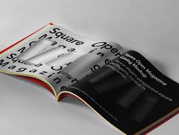 Free Open Square Psd Magazine Mockup In 2020 Magazine Mockup Mockup Psd