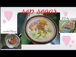 Sambal kecap pedas merupakan pendamping yang sempurna untuk cocolan hidangan daging bakar, sop, dan juga soto bening. Sayur Sop Ayam Segar Youtube