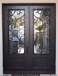 D Vine Double Front Entry Doors Iron Front Door Iron Entry Doors