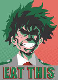 Eat This Poster Eat This All Might Face My Hero Hero Hero Wallpaper