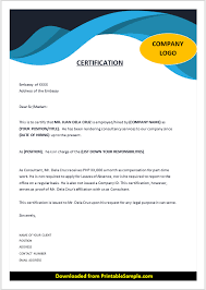 Proof of employment letter is a formal correspondence, often written by an employee's employer. 22 Free Sample Employment Certificate Templates Printable Samples