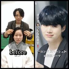 yuma 韓国ヘア 韓国マッシュ on instagram ユンギ 風韓国パーマ 超かんたんスタイリング koreanカット ユンギ 風ヘアも カットパーマでセットが楽ちん パーマの強さはお客様1人1人に合わせて変えて 韓国パーマ 韓国 ヘア パーマ
