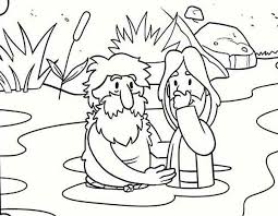Go to the next page; Cartoon Of Jesus Baptism With John The Baptist Coloring Page Netart