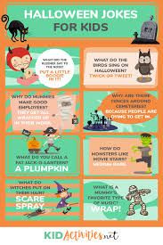 From ghosts and goblins to witches and mummies—the whole gang is present for these. 25 Funny Halloween Jokes For Kids Kid Activities