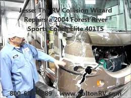 Industry:mfg hand/edge tools, auto repair. Jesse The Rv Collision Wizard Repairing A Motorhome Youtube