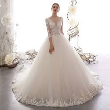 Maybe you would like to learn more about one of these? Illusion Champagner Durchsichtige Brautkleider Hochzeitskleider 2019 A Linie Tiefer V Ausschnitt 3 4 Armel Ruckenfreies Applikationen