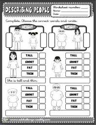 Describing People Worksheet Adjectives To Describe People Describing Words Worksheets