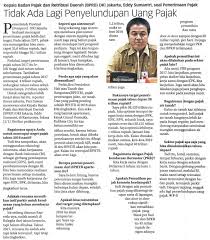 Tidak Ada Lagi Penyelundupan Uang Pajak Ekonomi Badan Pajak Dan Retribusi Daerah Rabu 03 Januari 2018 Koran Jakarta Hal 10c Jurnalis P Pemutih Uang Koran