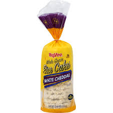 They rice cakes dispel the myth that that rice cakes are flavorless, cardboard discs. Hy Vee Rice Cakes Whole Grain White Cheddar Snacks Chips Dips Priceless Foods