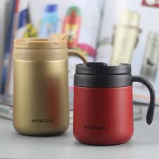 Showing 12 of 12 results. Buy Online New 330ml Coffee Mug Vacuum Cup Thermos Stainless Steel Insulated Water Cups Tumbler With Handle Lid And Mixing Spoon Office Alitools