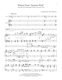 John Williams Theme From Jurassic Park Sheet Music Pdf Notes Chords Children Score Educational Piano Download Printable Sku 54808