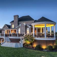 Check Out The Trex Deck Lighting Photo Gallery And Find Your Perfect Trex Led Light Design Decksdirect Luxury Homes Dream Houses Dream House Plans Dream House Exterior