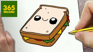 Szendvics Finom Dessin Kawaii 365 Dessins 365 Dessins Kawaii