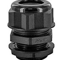 DOME CAP CABLE GLAND M20 .39-.56" BLACK INCLUDES O-RING & LOCKNUT