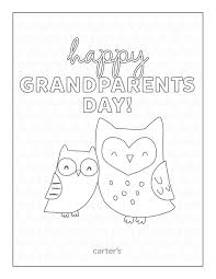Download Free Grandparent S Day Coloring Pages From Carter S Grandparents Day Cards Happy Grandparents Day Grandparents Day