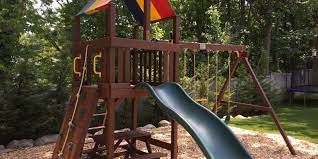 You can do this the weekend before staining so that the wood has the entire week to fully dry. Playset Staining And Deck Staining Project Monk S Home Improvements