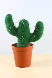While this cactus may appear soft and fuzzy, the polka dots are composed of microscopic glochids. Needle Felt Cactus Diy Tutorial