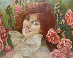 Original Art Nouveau Painting, Signed Fernand Charlier