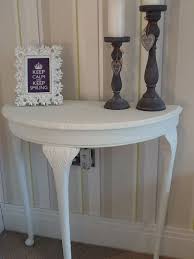 Half Moon Table Annie Sloane Old White Entryway Table Decor Half Moon Table Moon Decor