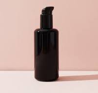 6.7oz / 200ml black uv glass pump bottle