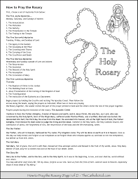 How To Pray The Rosary Prayers Kids Coloring Page 1 Praying The Rosary Praying The Rosary Catholic Rosary Prayers Catholic