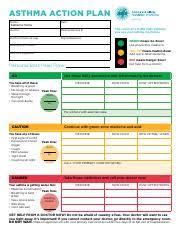 Asthma action plan take control of your asthma, don't let it control you! Asthma Action Plan Pdf