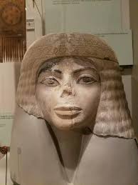 Ancient Egyptian limestone statue