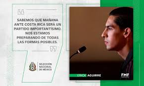 La selección mexicana enfrentará el próximo 15 y 19 de noviembre a panamá y bermudas, respectivamente, duelos de la liga de nacionales los mediocampistas son edson álvarez, jonathan dos santos, erick gutiérrez, uriel antuna, erick aguirre, orbelín pineda y sebastián córdova. Erick Aguirre Con El Orgullo Y Motivacion De Ser El Capitan Del Tri
