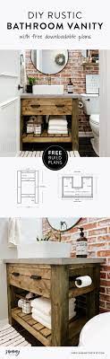Sliding barn door vanity from weathered gray wood. Diy Rustic Bathroom Vanity Sammy On State