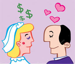Marriage of convenience — Stock Vector © bertoszig #13304791