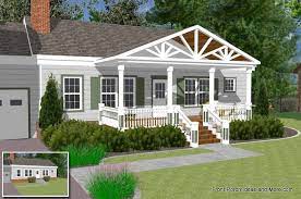 Clic open air the porch company. Great Front Porch Designs Illustrator On A Basic Ranch Home Design