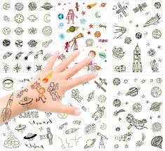See more ideas about space tattoo, galaxy tattoo, tattoos. Buy 150pcs Glow In The Dark Space Tattoo For Kids Konsait Luminous Solar System Universe Outer Space Temporary Tattoos For Boys Girls Stockings Stuffers Goody Filler Birthday Party Favor Supplies Online In