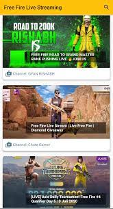 All without registration and send sms! Free Fire Live Streaming For Android Apk Download