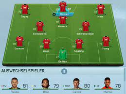 Man utd & real madrid join liverpool in pursuit of fiorentina striker dusan vlahovic. Fifa 16 Beste Aufstellung Fur Manchester United Esport Efootball Bildergalerie Kicker